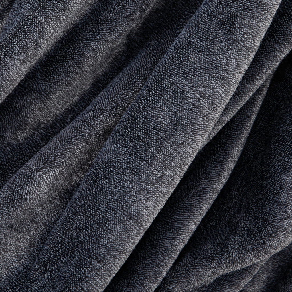 Decorative Knitted Plush Heathered Soft Oversized Throw Blanket, Gray - Cozy Fleece Throw Blanket for Couch & Bed Detail