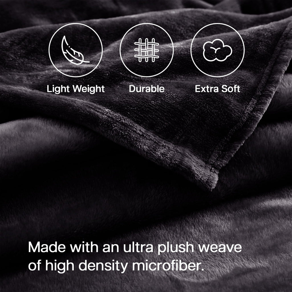 Decorative Knitted Microplush Fleece Blanket Cozy for Bed and Throw Cozy for Bed and Throw 310 GSM Soft Microfiber Lightweight Warm Fluf... - Luxury Knitted Decorative Throw Blanket with Fringes Detail
