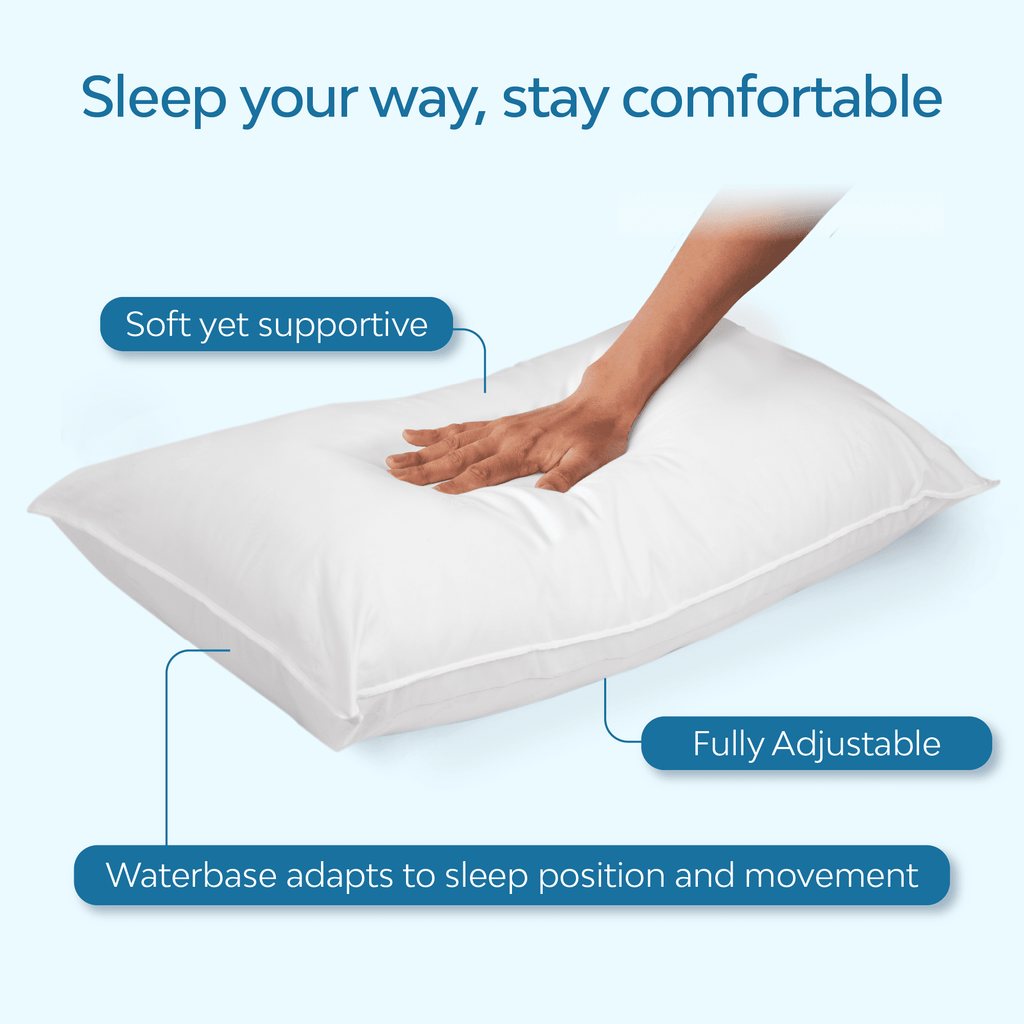 Fluffy Shredded Fiber Water Pillow: Adjustable Pillow for Neck Pain Relief, Pillow for Side, Back, and Stomach Sleepers, The Original... - Hotel Quality Plush Sleeping Pillows Detail