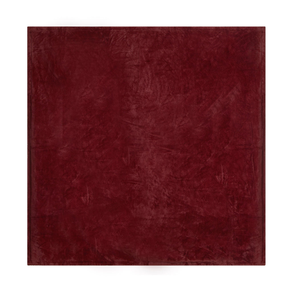 Super Soft Flannel Cozy Faux Fur Super Soft luxury Blanket, Full/Queen, Luscious Merlot - Lightweight Plush Warm Blanket for All Seasons Detail