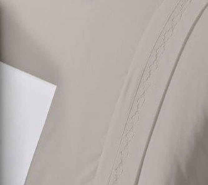 Wrinkle-Resistant Luxury Silver Gray Microfiber bed Sheet Sets, 4-pieces, Twin size - Luxury Bed Sheet Set with Deep Pockets Detail