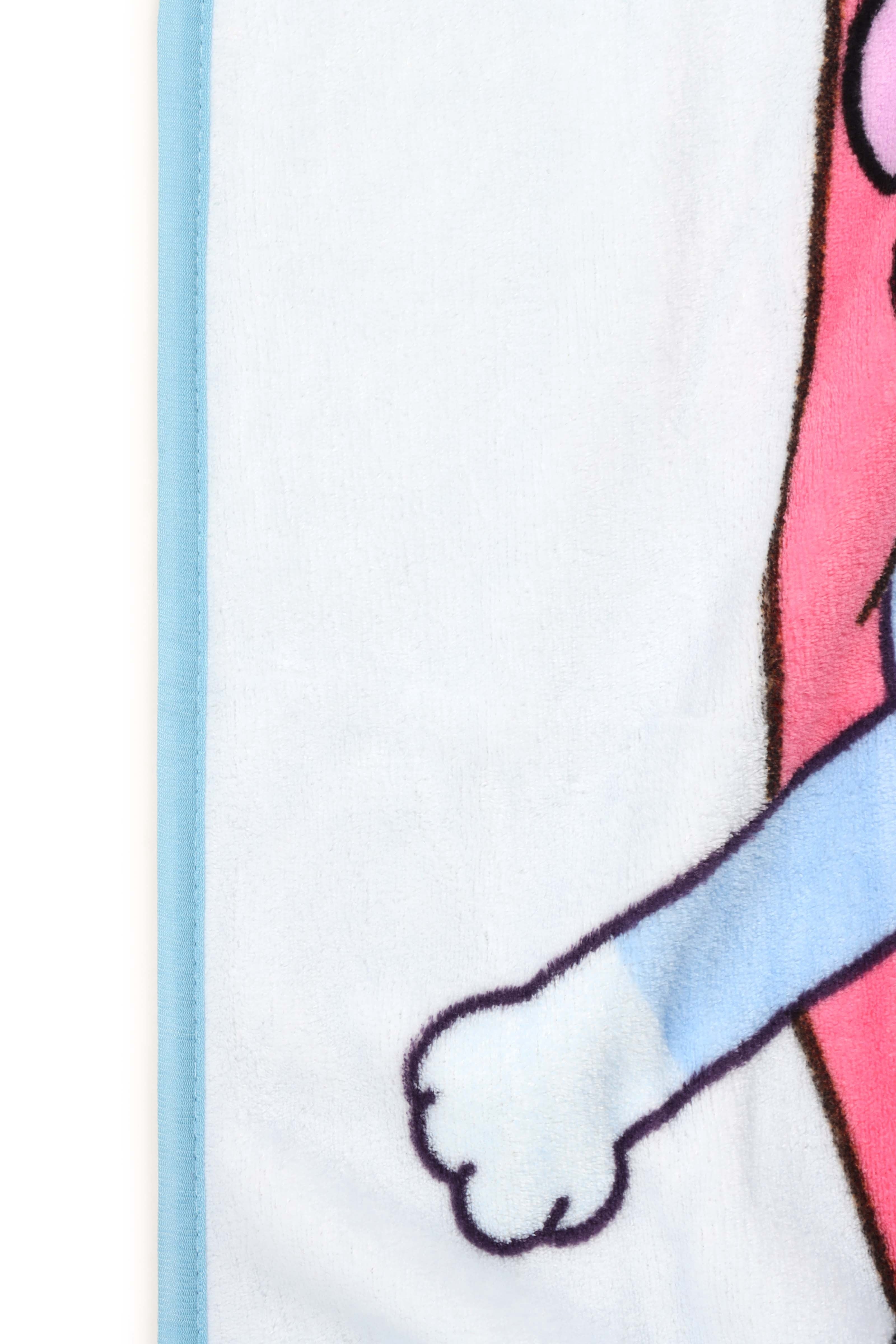 Decorative Knitted Family Kids Throw Blanket, Soft Coral Fleece, Multicolor, 46" x 60" - Super Soft Reversible Sherpa Flannel Blanket Detail
