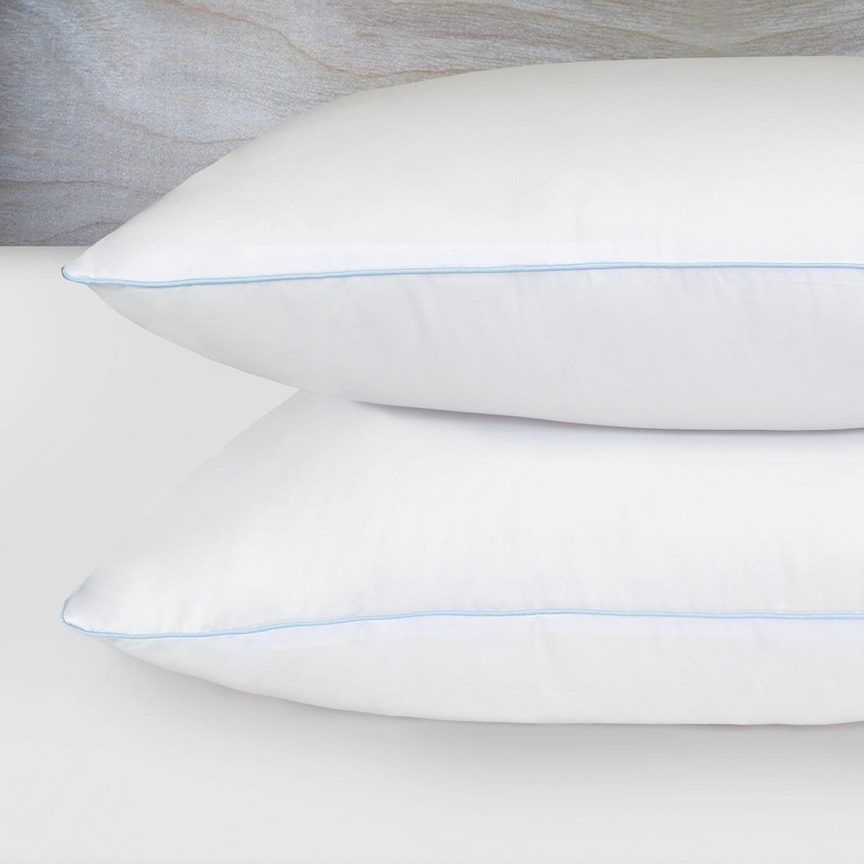 Decorative Plump Comfy Sleep Eco-Friendly Bed Pillow Standard/Queen (2 Pk) - Orthopedic Shredded Foam Bed Pillow Set Detail