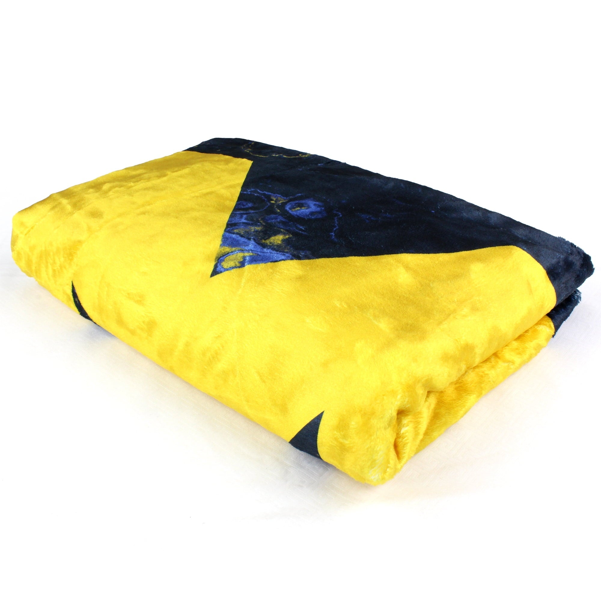 Lightweight Warm Michigan Wolverines Sublimated Soft Throw Blanket, 42" x 60" - Super Soft Reversible Sherpa Flannel Blanket Detail