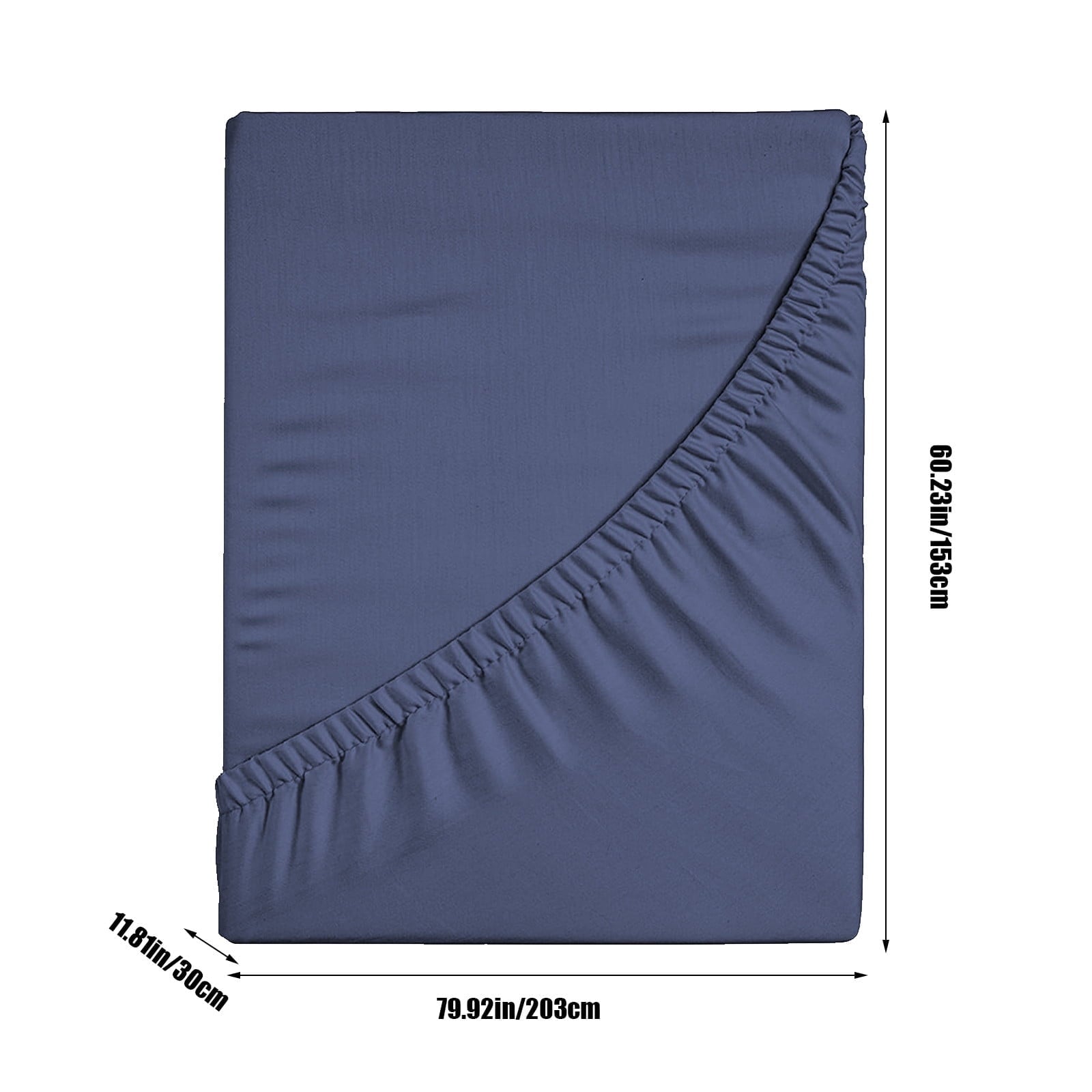 Premium Egyptian Cotton Bed Sheet, Queen Size - Deep Pocket Soft Wrinkle and Fade Resistant - Breathable Egyptian Cotton Flat & Fitted Sheets Detail