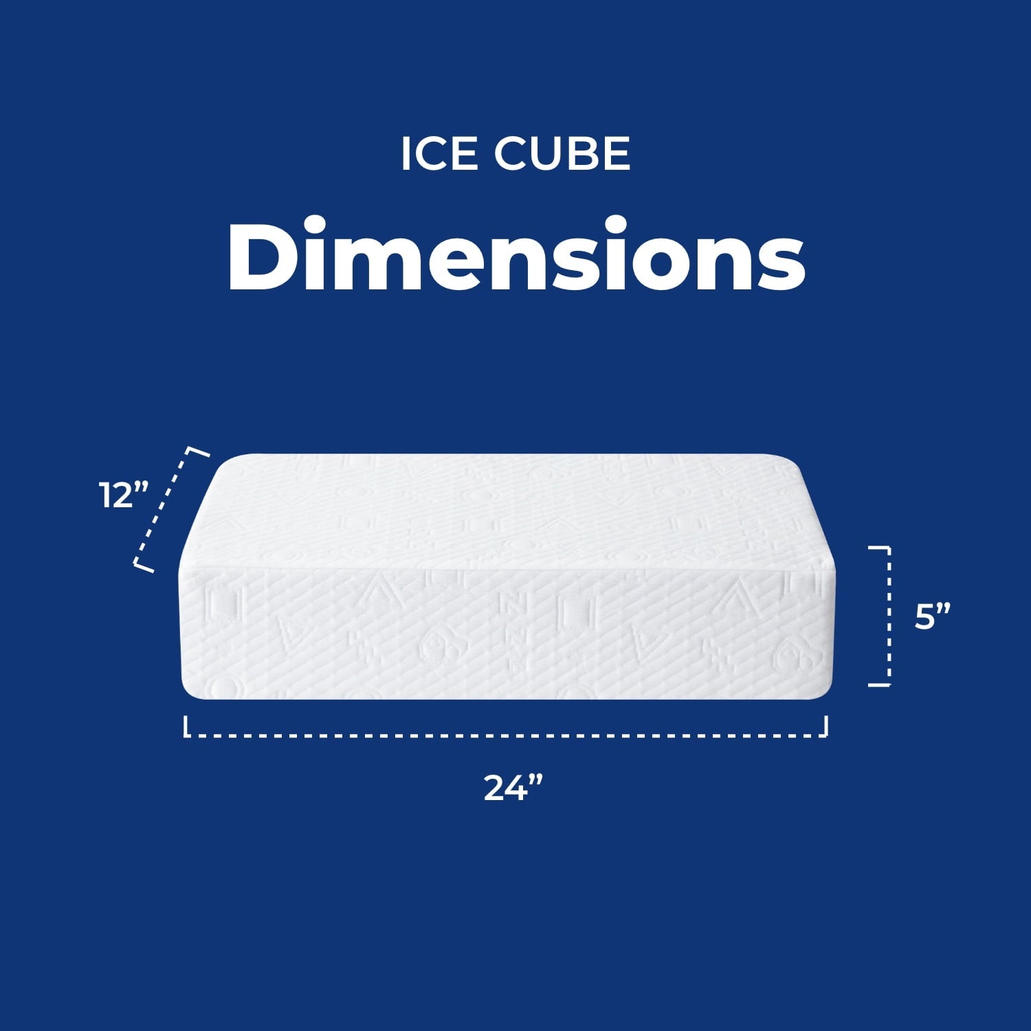 Ergonomic Memory Foam (2 pack) Ice Cube Cooling Memory Foam Bed Pillow (1 Count) - Hotel Quality Plush Sleeping Pillows Detail