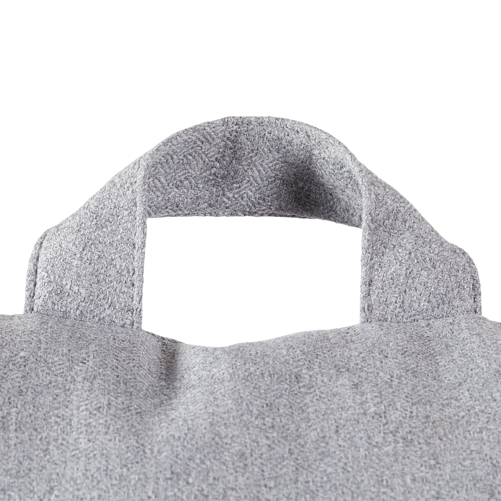 Fluffy Shredded Jumbo Cement Gray Polyester Bed Rest Pillow - Ergonomic Memory Foam Pillow for Neck Pain Support Detail
