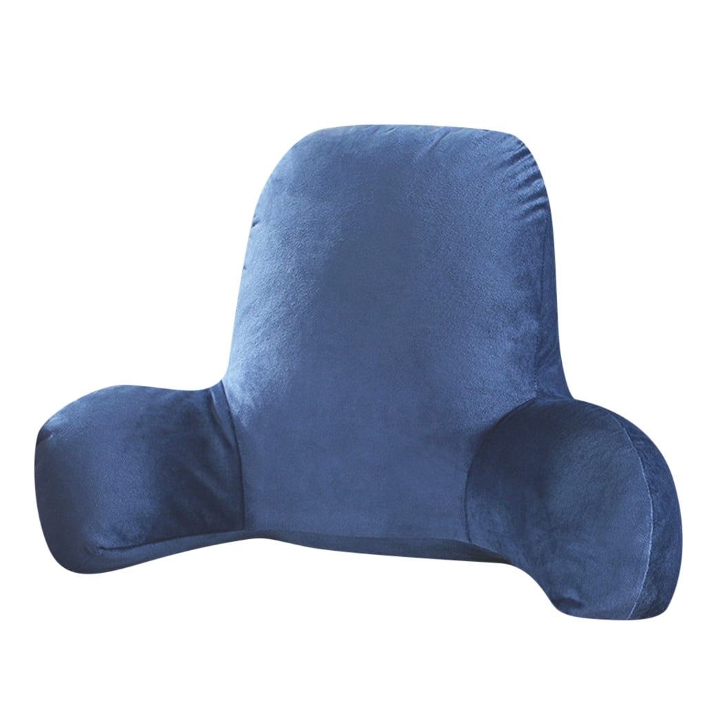 Ergonomic Memory Foam Backrest Pillow with Arms, Back Rest for Bed Sitting, Plush Big Backrest Lumbar Support Chair Cushion, Foam ... - Hotel Quality Plush Sleeping Pillows Detail