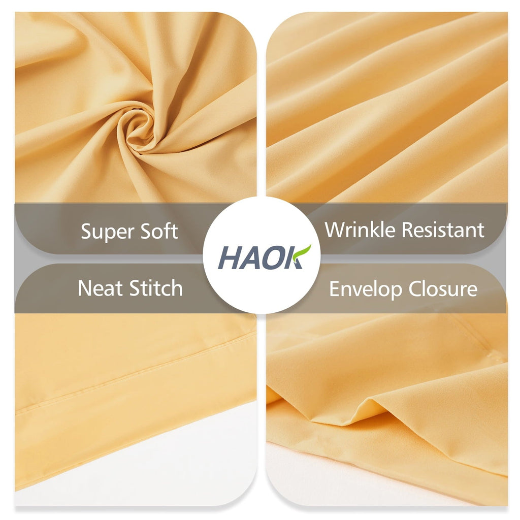 Fluffy Shredded Solid Print Pillow Cases, King, Beige, 2-Pieces - Decorative Throw Pillow Cushion for Sofa & Bed Detail