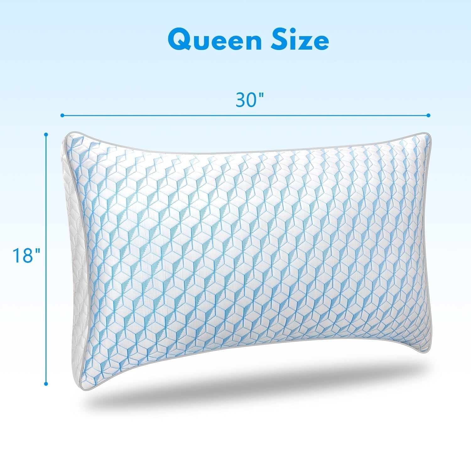 Hotel Collection Bed Pillows, Pillows for Bed Queen Size 2 Pack, Premium Down Alternative Luxury Hotel Pillows Set of 2, Cooling Pillo... - Hotel Quality Plush Sleeping Pillows Detail