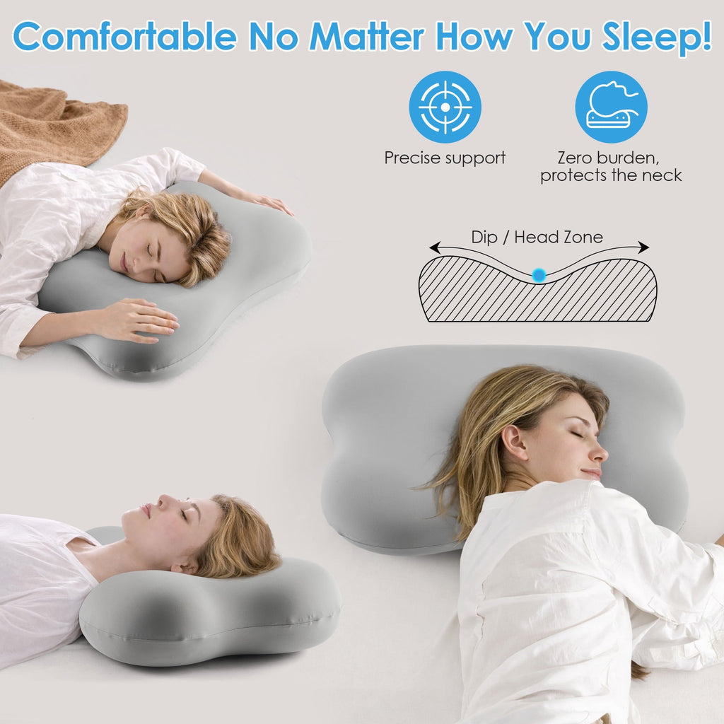 Orthopedic Support Cervical Pillow Orthopedic Cervical Pillow for Neck Pain Relief, Memory Foam Bed Pillow with Pillowcase, Contour Bed ... - Ergonomic Memory Foam Pillow for Neck Pain Support Detail