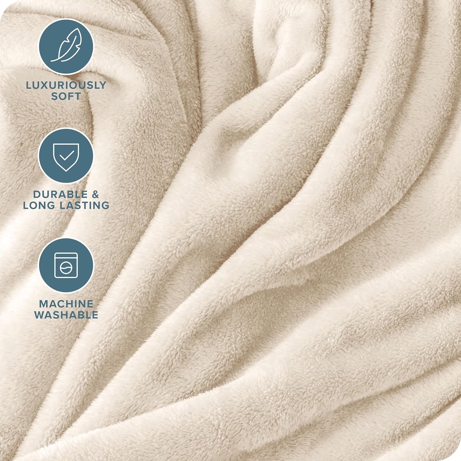 Super Soft Flannel Throw Blanket, 50x60 inch Soft & Warm Blanket for Sleep Snap, Lightweight Reversible Bed Blankets and Cozy Throws for... - Super Soft Reversible Sherpa Flannel Blanket Detail