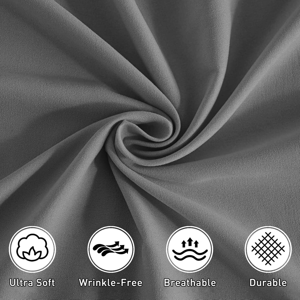Breathable Luxury Size, Microfiber Cooling , Breathable & Hypoallergenic 4 Pieces Luxury Soft Sheet Set, Mattress Fitted up... - Cooling Hotel Quality Bedding Sheets and Pillowcases Detail