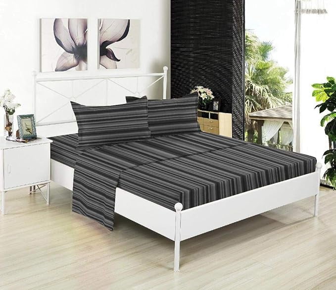 Premium Egyptian Cotton Microfiber Twin XL Fitted Bottom Bed Sheets 1800 Ultra Soft and Comfy - 15" Deep Pocket, 39" x 80" Great for Dorm Roo... - Breathable Egyptian Cotton Flat & Fitted Sheets Detail