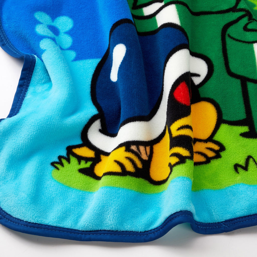 Reversible Sherpa Kids Fleece Throw Blanket 46x60, Nintendo - Luxury Knitted Decorative Throw Blanket with Fringes Detail