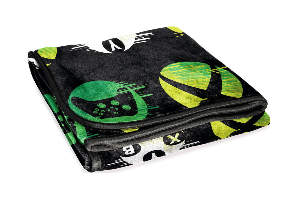 Super Soft Flannel Head Glow In The Dark Kids Throw Blanket, 46 x 60, Microfiber, Black - Super Soft Reversible Sherpa Flannel Blanket - Default Title