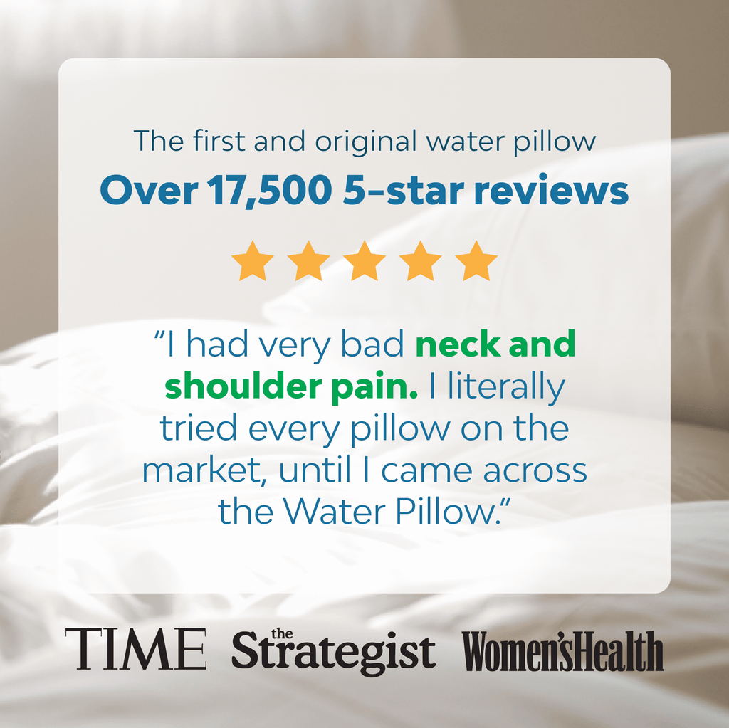 Orthopedic Support Memory Foam Water Pillow - Adjustable Pillow for Neck Pain Relief, Pillow for Side, Back, and Stomach Sleepers, The O... - Hotel Quality Plush Sleeping Pillows Detail