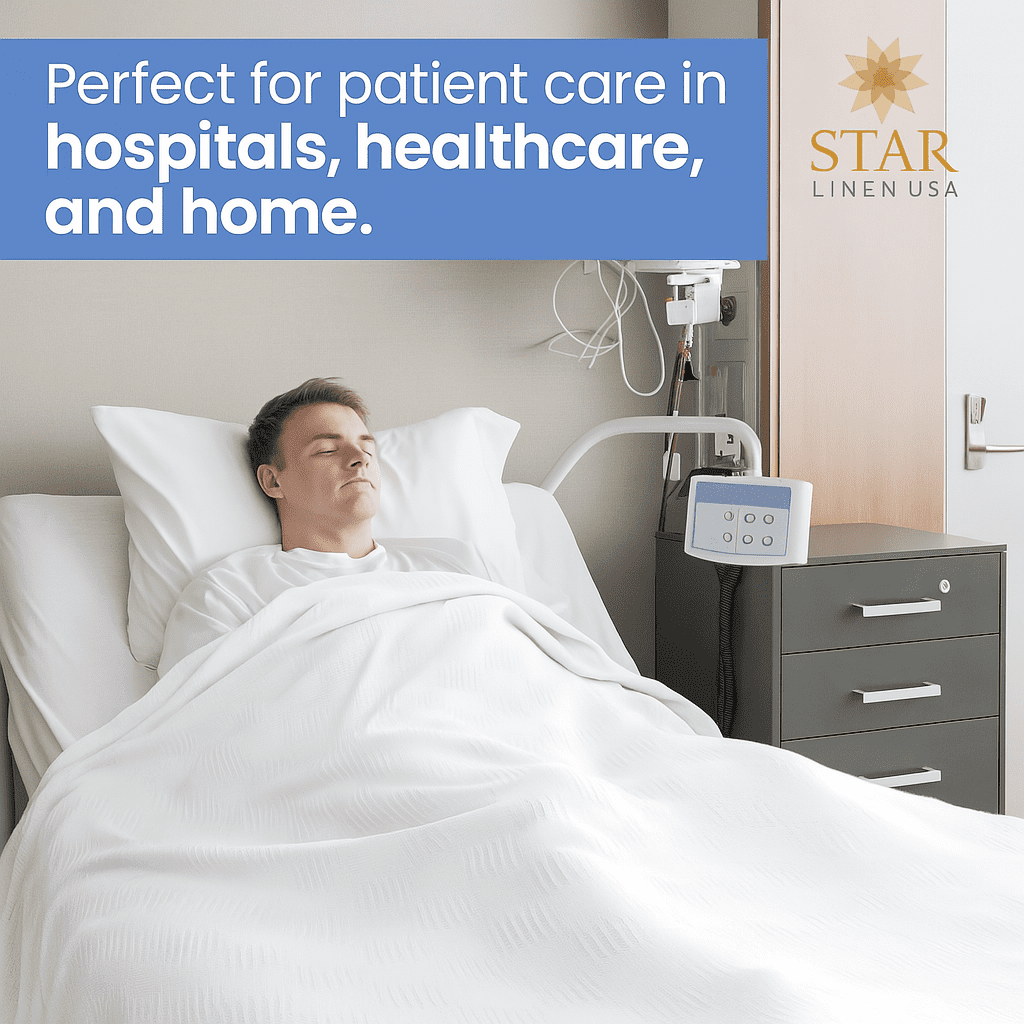 Lightweight Warm Hospital Thermal Blanket Throw Snag Free | 100% Cotton | Twin 66"x90" | White (1) - Lightweight Plush Warm Blanket for All Seasons Detail