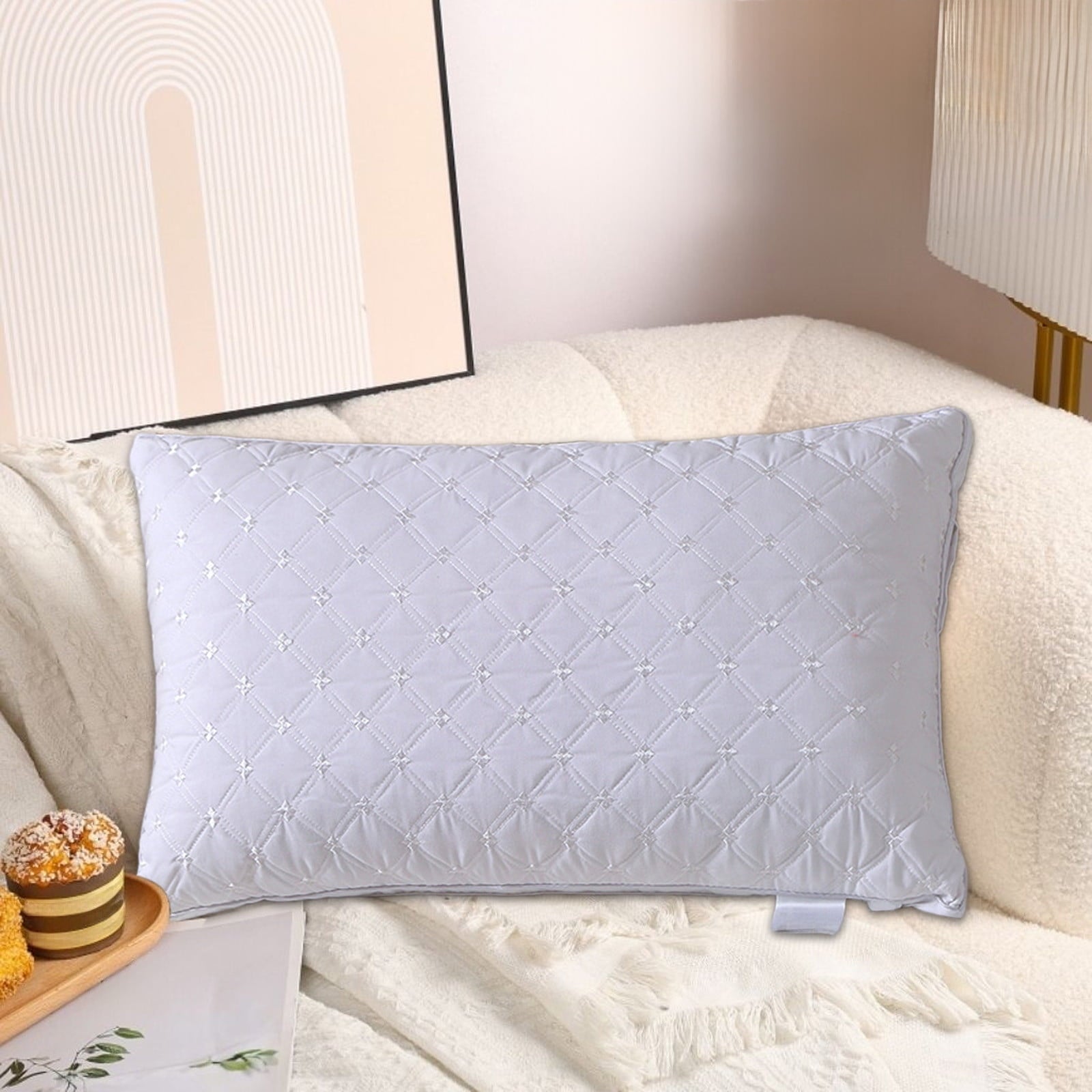 Orthopedic Support Hotel Grade Extra Soft Pillows Queen Size Set of 2 Supportive Bed Pillow for Back Side and Stomach Sleepers, Breathab... - Ergonomic Memory Foam Pillow for Neck Pain Support Detail