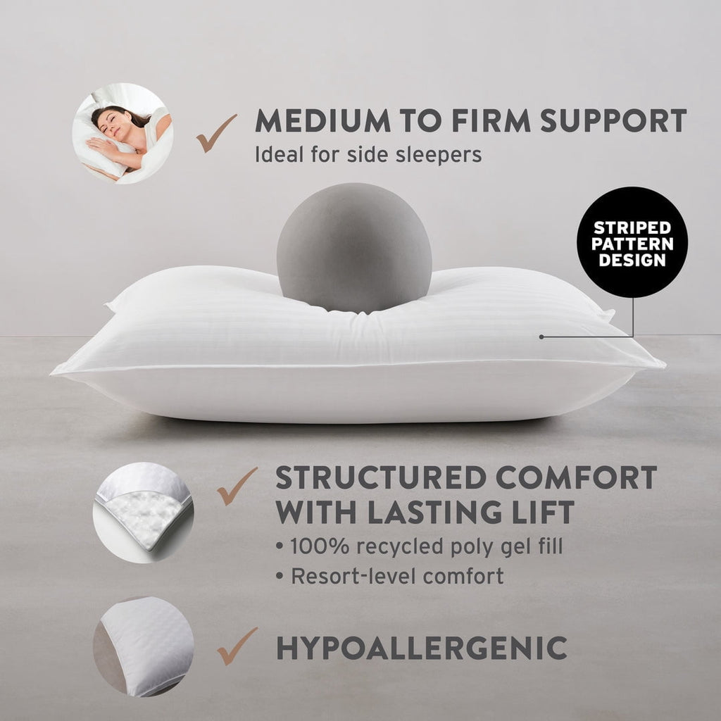 Fluffy Shredded Dolce Notte II Stomach, Side and Back Sleeper Bed Pillow for Sleeping | Hotel and Resort Quality | Hypoallergenic, Do... - Decorative Throw Pillow Cushion for Sofa & Bed Detail
