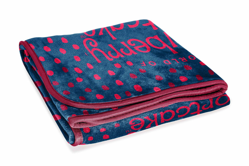 Super Soft Flannel Strawberry Shortcake Berry Meadows 46" x 60" Coral Fleece Throw Blanket, Kids, Polyester, Navy - Luxury Knitted Decorative Throw Blanket with Fringes Detail