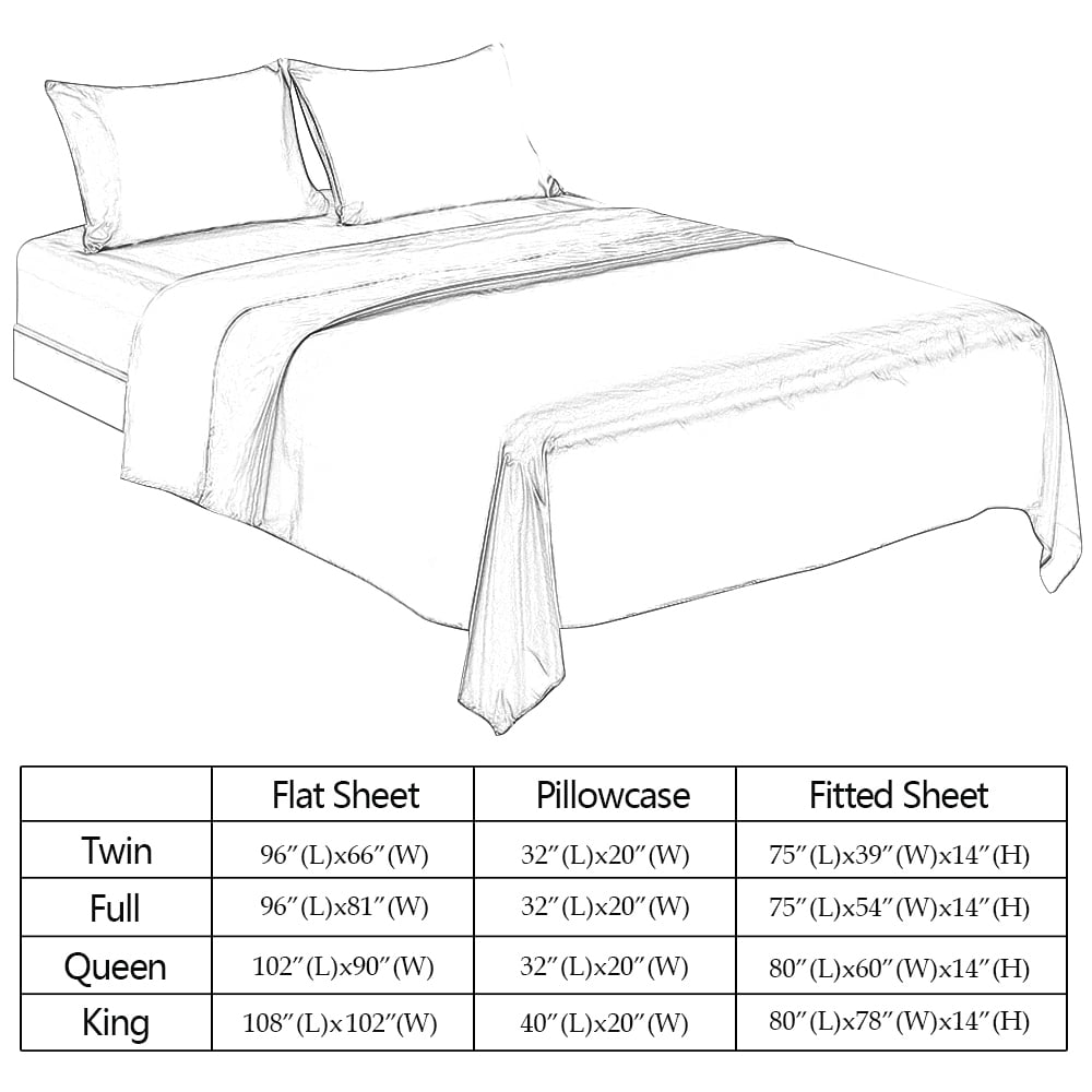 Breathable Luxury Twin Silk Gray Bed Sheet Set Deep Pocket Bed Flat Fitted Sheet, 3-Pieces - Cooling Hotel Quality Bedding Sheets and Pillowcases Detail