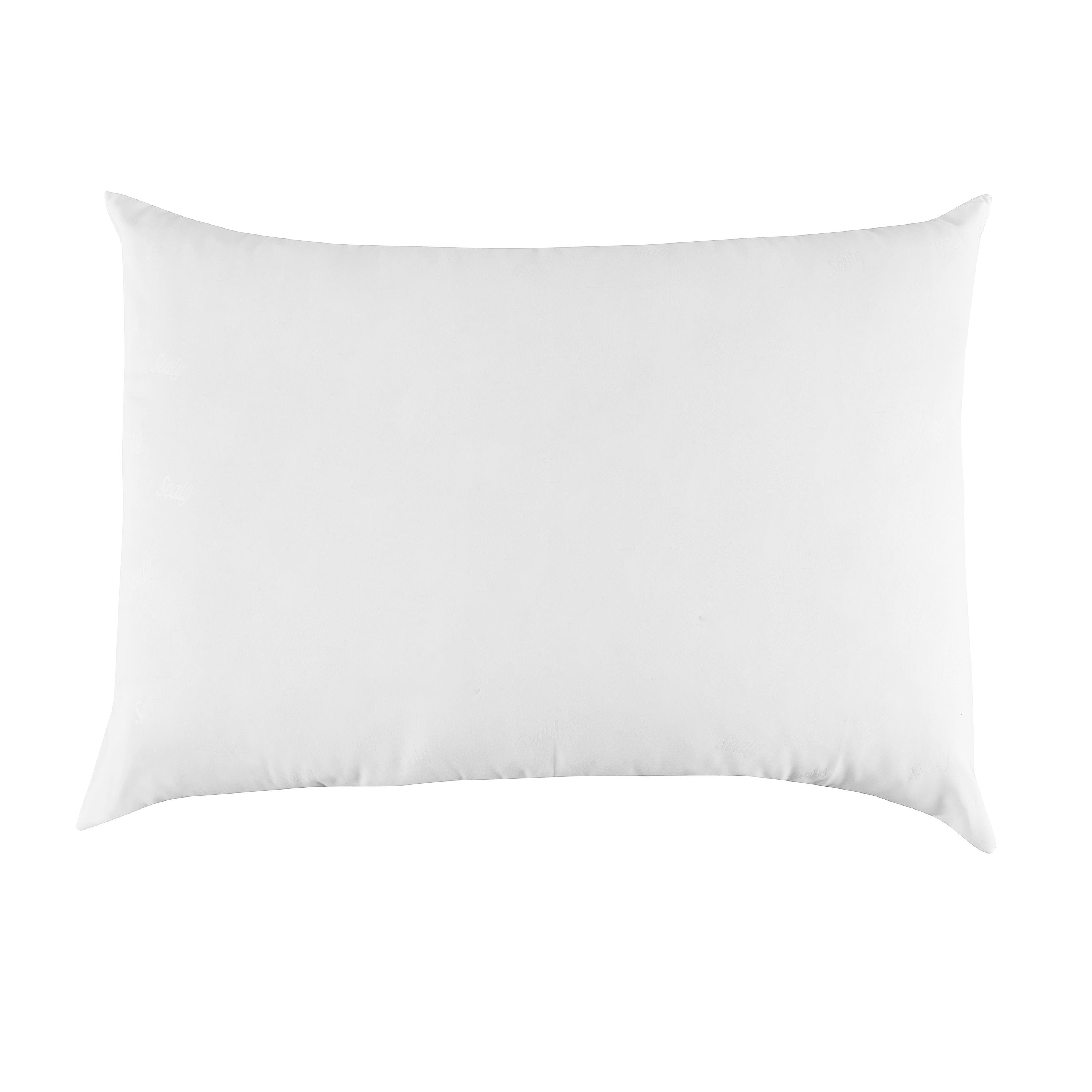 Orthopedic Support Cotton Fresh Bed Pillow, S/Q, White- 2 Pack Antimicrobial Allergy Defense Fabric - Hotel Quality Plush Sleeping Pillows Detail