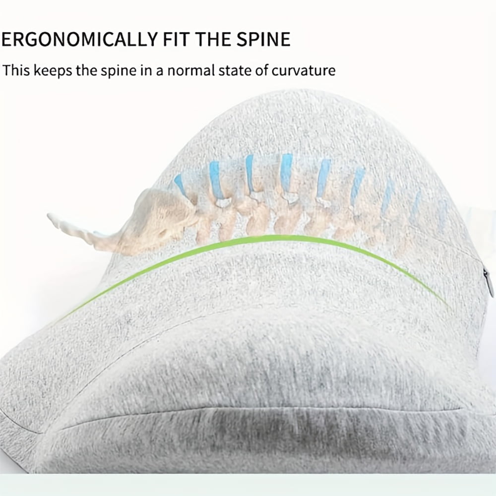 Hotel Collection Effective Support Adult Breathable Lumbar Bed Pillow, Soft, 1 Pack - Ergonomic Memory Foam Pillow for Neck Pain Support Detail