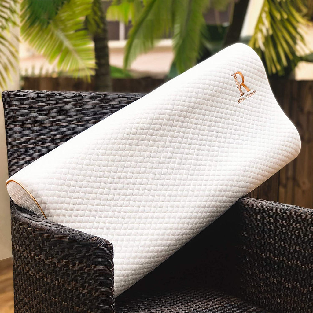 Hotel Collection Queen Memory Foam Pillow + Extra Pillowcase, Bed Pillow for Neck & Shoulders for Adult - Hotel Quality Plush Sleeping Pillows Detail