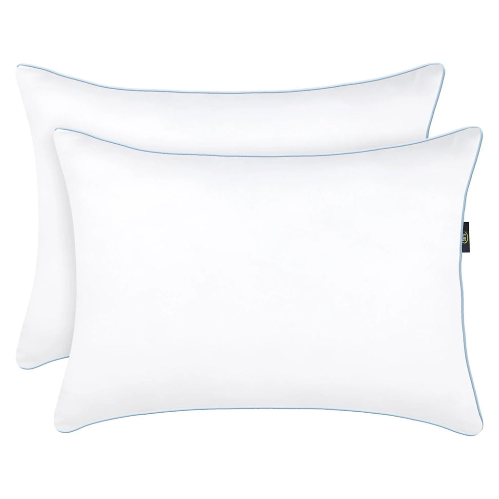 Decorative Plump Comfy Sleep Eco-Friendly Bed Pillow Standard/Queen (2 Pk) - Orthopedic Shredded Foam Bed Pillow Set Detail