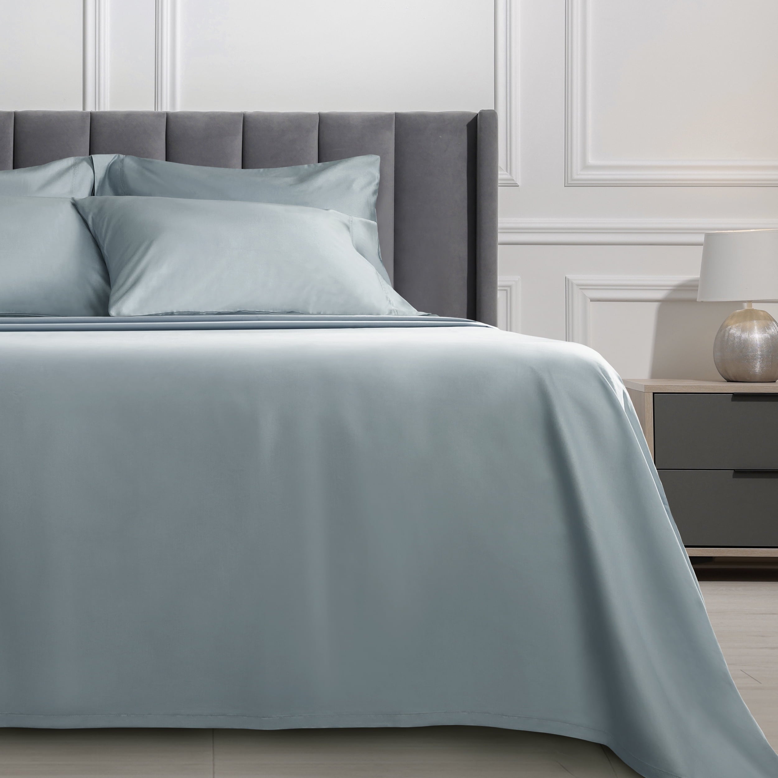 Ultra-Soft 6-Piece 800 Thread Count Lead Cotton Rich Adult Bed Sheet Set, King - Deep Pocket - Premium Ultra-Soft Pillowcase Pair for Sleeping Detail