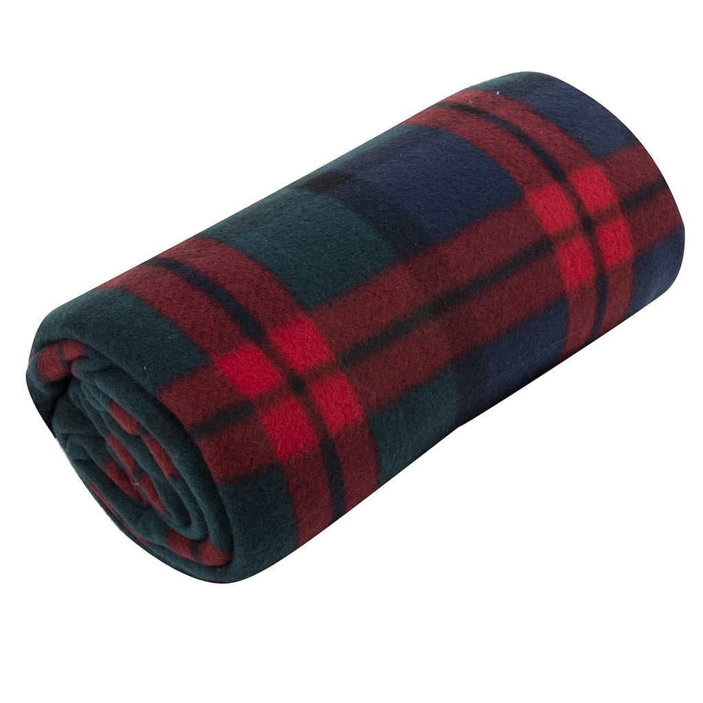 Reversible Sherpa Single Plaid Color 60"L x 50"W Fleece Throw Blanket for Fall, Winter, Spring, Summer, Men, Women, Children & Pets in ... - Luxury Knitted Decorative Throw Blanket with Fringes Detail